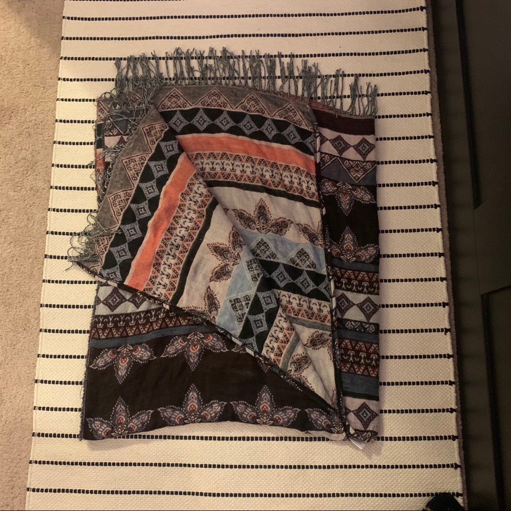 Patterned Poncho Wrap